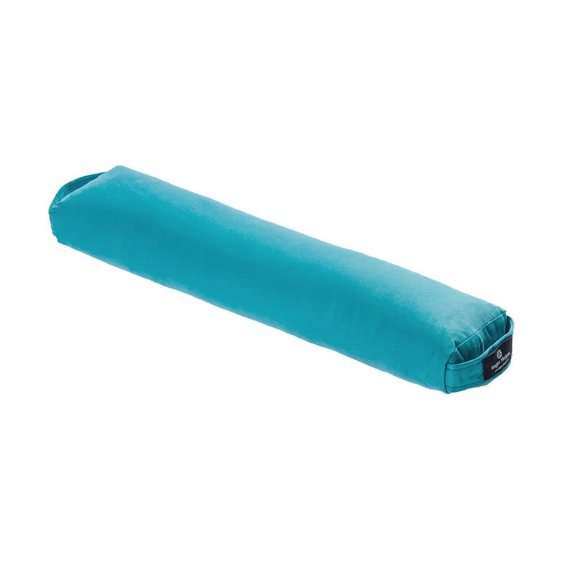 Hugger Mugger Pranayama Yoga Bolster - Aqua - Very Firm, Use Under Length of Spine for Deeper Breathing or Under Ankles, Handmade in The USA - Image 1